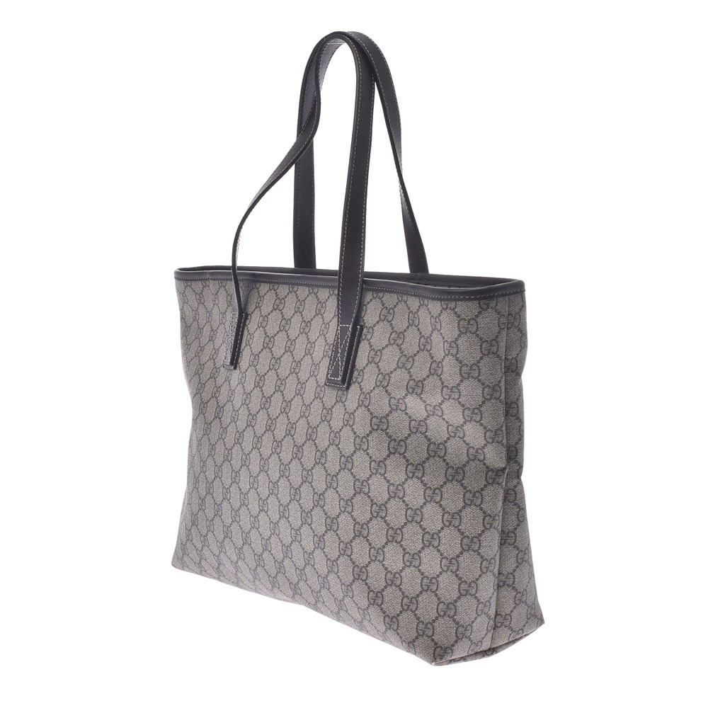 Gucci GG Tote Leather Supreme Gray Bag